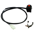 Motorcycle Kill Switch Red Push Button Horn Starter Control Switch Dirt Bike ATV UTV Dual Sport For 22mm Handlebar Mounted Bars