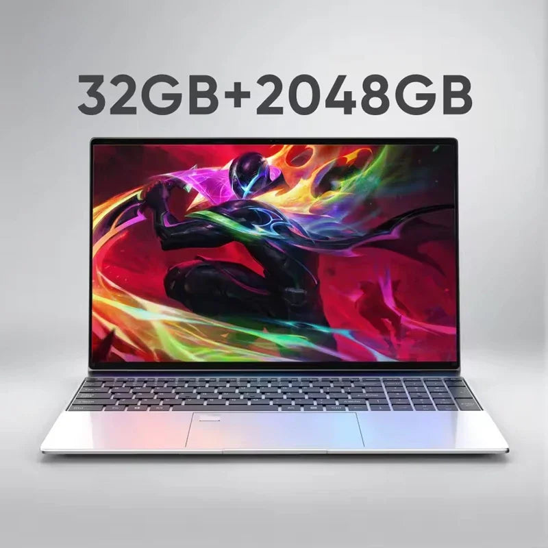 Sleek 14.1 " Laptop Intel Core I9-9880H 32GB RAM 2TB SSD Ultra Slim Gaming Laptop 1920*1080 Windows 11 Office Study Home Use
