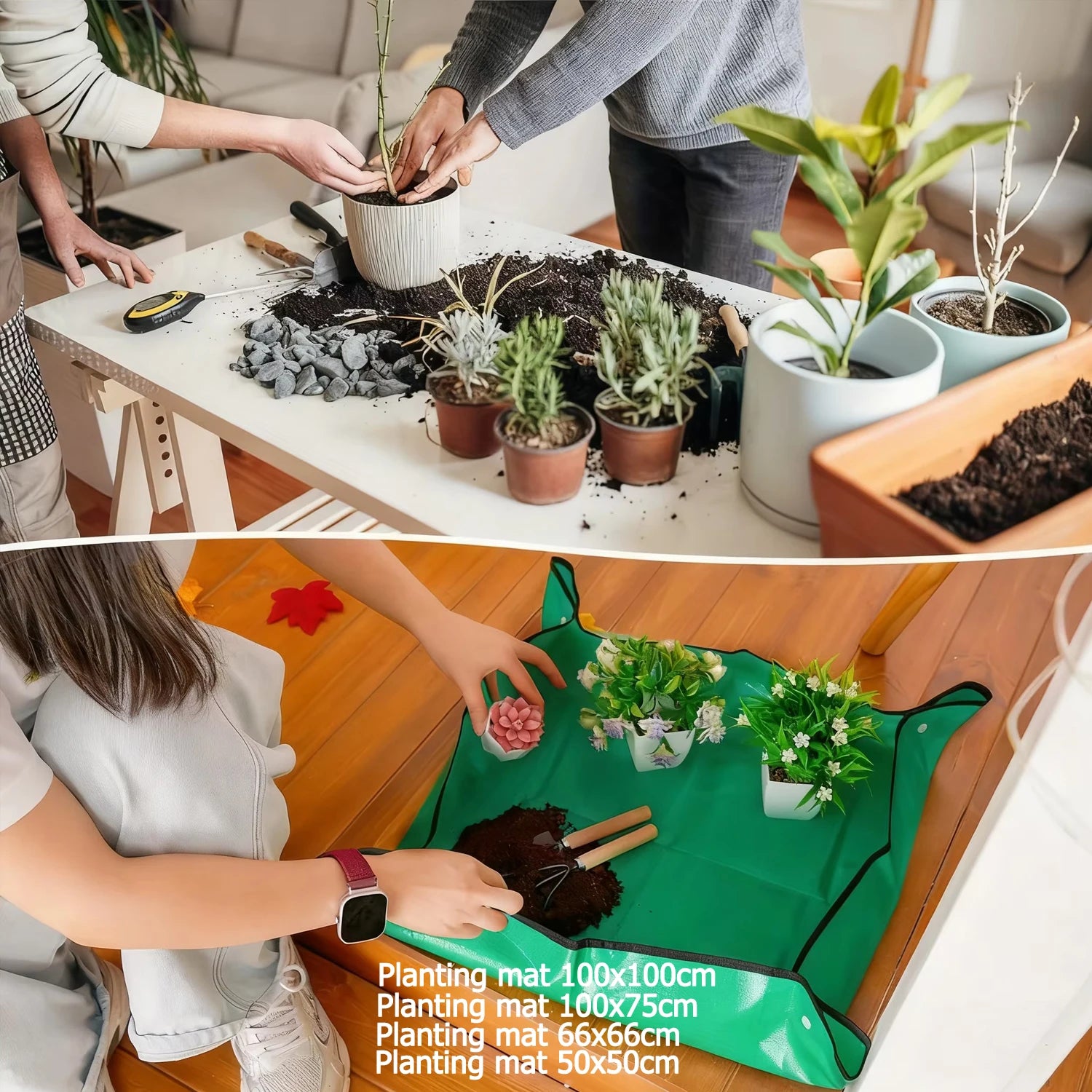 Tray Plant Accessories Plant Regeneration Mat Waterproof Transplant Pad Mixing Soil Plant Pruning Tool Gardening Gifts