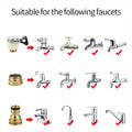 Three In One Multi-Purpose Connector Car Wash Water Gun 4-Point Connector Basin Adapter Octopus Connector Multifunctional